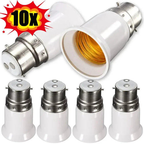 E27 to B22 bulb adapter 5 pack