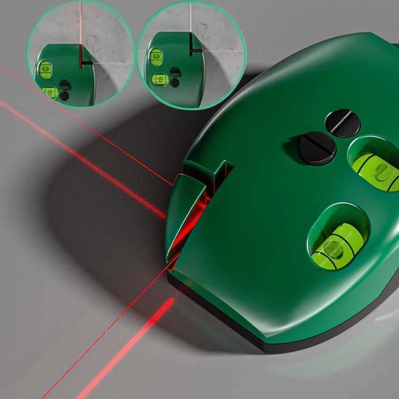 Right-angle vertical laser level