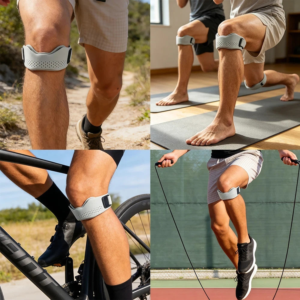 Knee strap adjustable fit