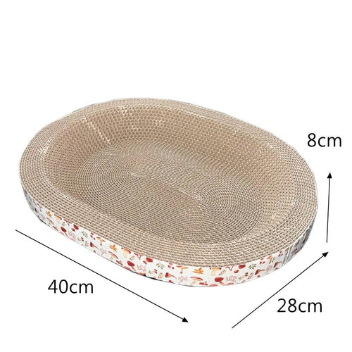 Cat scratcher bed