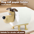Puppy toilet paper holder stand