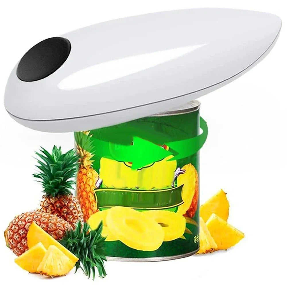 One-touch automatic can opener