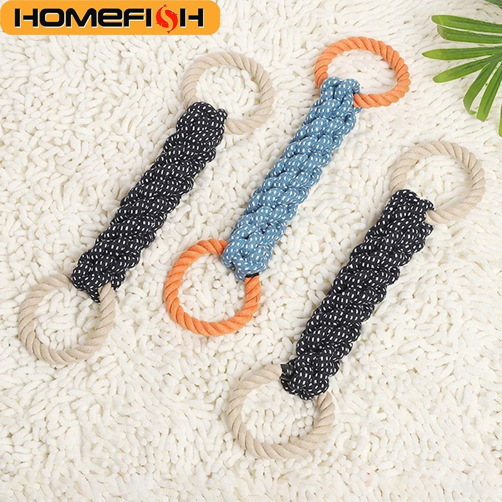 Dog rope toy detail